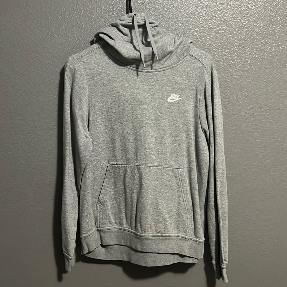 Women’s Gray Nike Turtleneck Hoodie